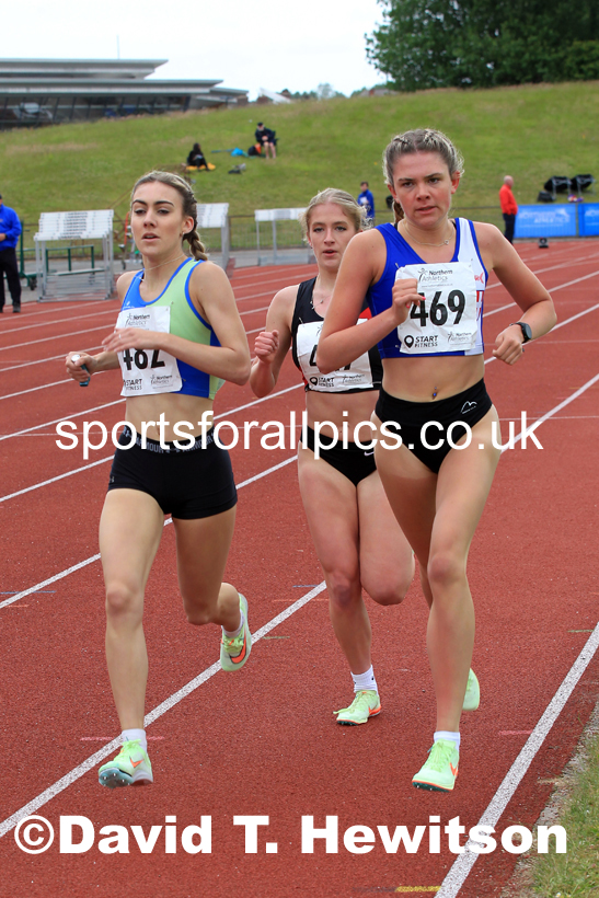 Womens under-20s 1500 metres, 2022 Northern Senior and Under-20 Champs., Wavertree Athletics Centre, Liverpool. Photo: David T. Hewitson/Sports for All Pics